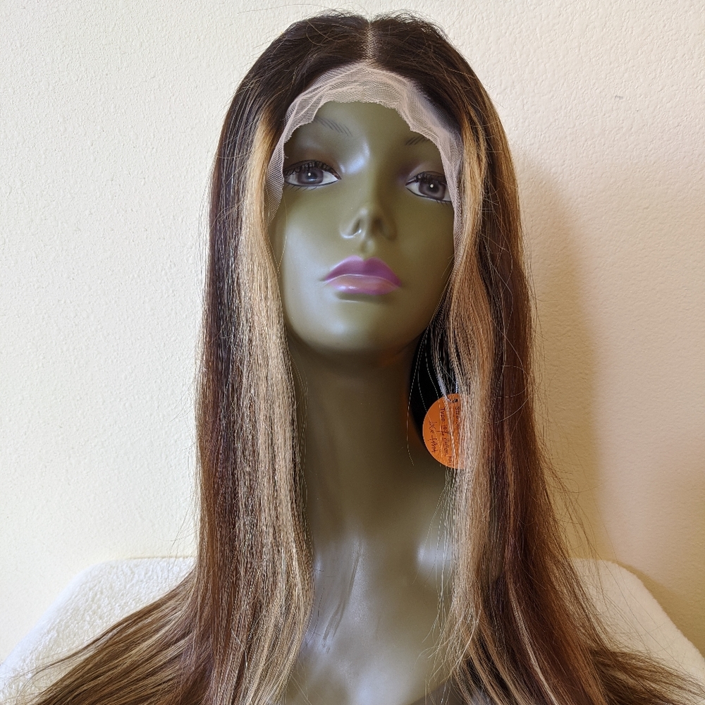 22" 10A Remy Hair Lace Front Wig